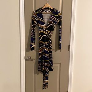 Diane Von Furstenberg DVF silk wrap dress
